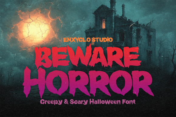Beware Horror: The Ultimate Display Typeface for Spine-Chilling Designs