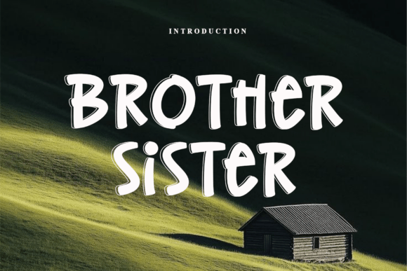 Brother Sister: A Bold Handwritten Display Font for Editorial Design