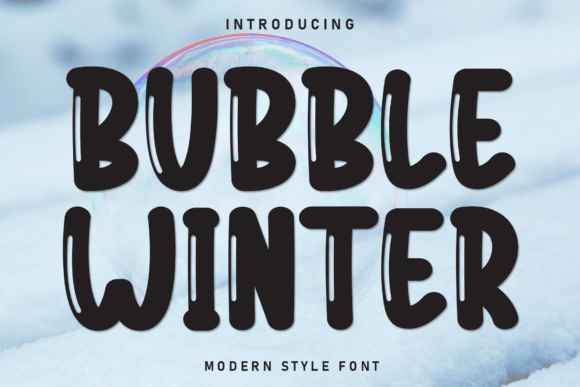 Bubble Winter: A Cozy Display Font for Seasonal Branding