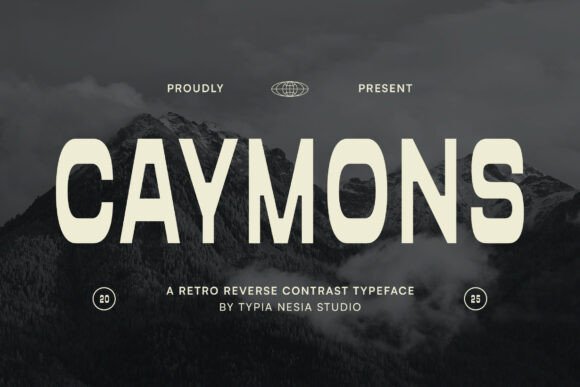 Caymons: A Bold Retro Font for Professional Branding