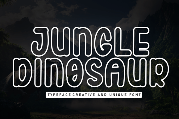 Jungle Dinosaur Font for Modern Editorial Design