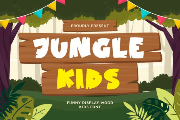Jungle Kids: The Perfect Wood-Style Typeface for Adventure Branding