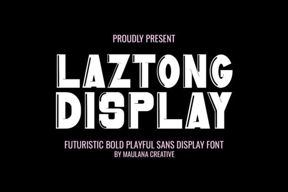 Laztong Display Font for Bold Brand Identity