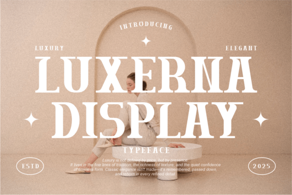 Luxerna Display: The Premium Typeface for Modern Luxury Branding