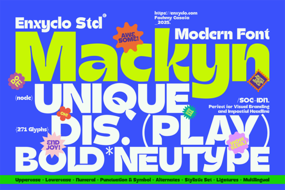 Mackyn: A Bold Display Font for Standout Business Branding