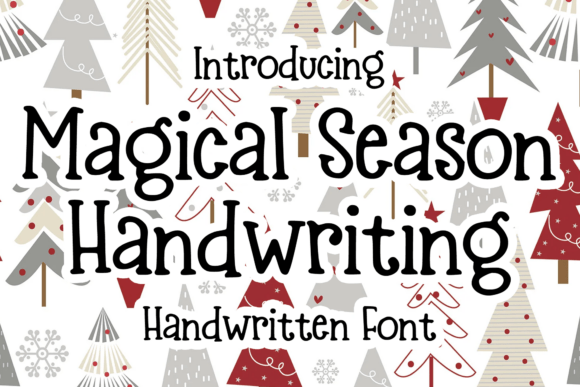 Magical Season Handwriting: A Festive Font for Editorial Design