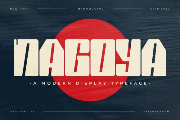 Nagoya: A Modern Display Typeface for Bold Branding