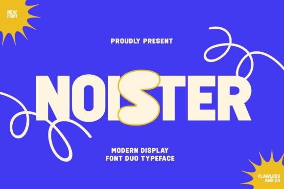 Noister: A Playful Display Font for Creative Makers