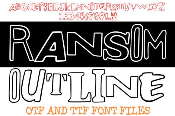 Ransom Outline: The Unique Display Font for Bold Digital Experiences