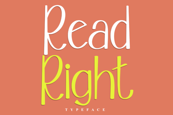 Read Right: A Vibrant Display Typeface for Modern Web Design