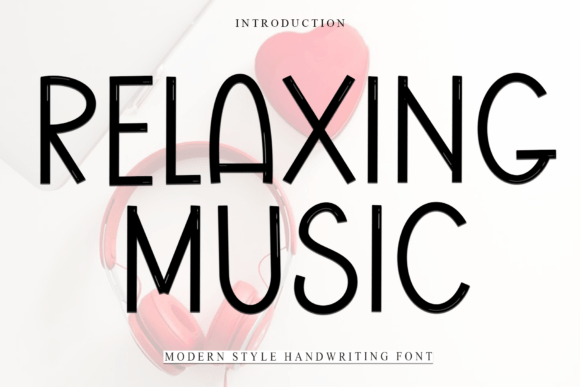 Relaxing Music: The Display Font for Calm Campaigns