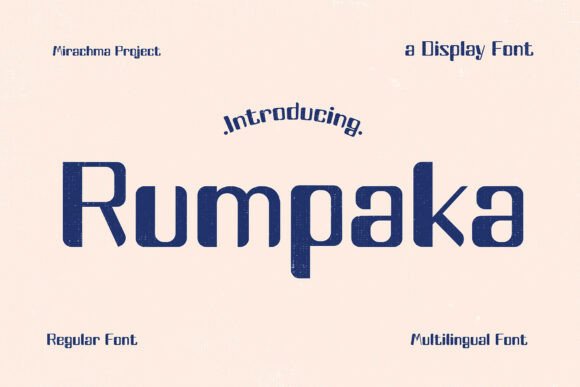Rumpaka: The Premium Display Font for Authentic Brand Identity