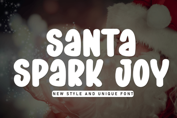 Santa Spark Joy Display Font for Whimsical Web Design