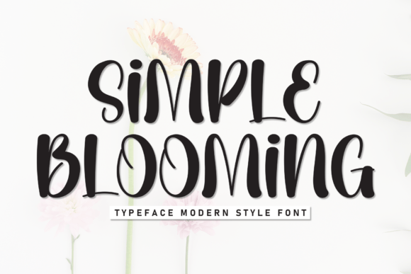 Simple Blooming: The Sweetest Handwritten Display Font for Makers