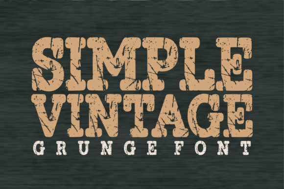 Simple Vintage Font for Timeless Craft Creations