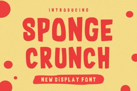 Sponge Crunch: The Perfect Cartoon Typeface for Joyful Editorial Design