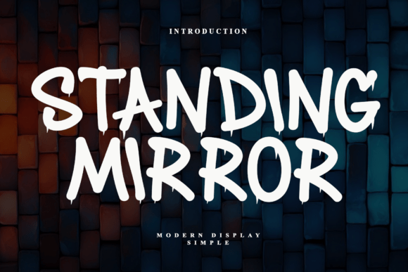 Standing Mirror: A Bold Display Typeface for Editorial Design