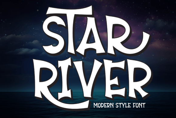 Star River Font: A Whimsical Display Typeface for Creative Projects