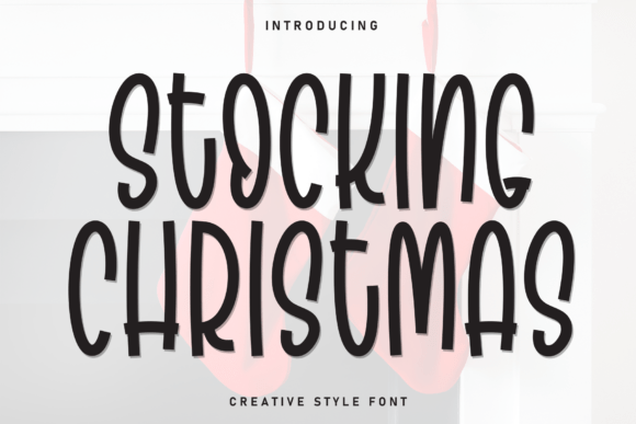 Stocking Christmas Font for Cozy Holiday Creations