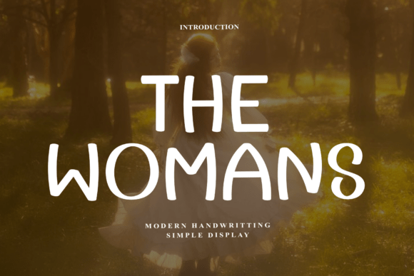 The Womans: A Graceful Display Font for Modern Branding