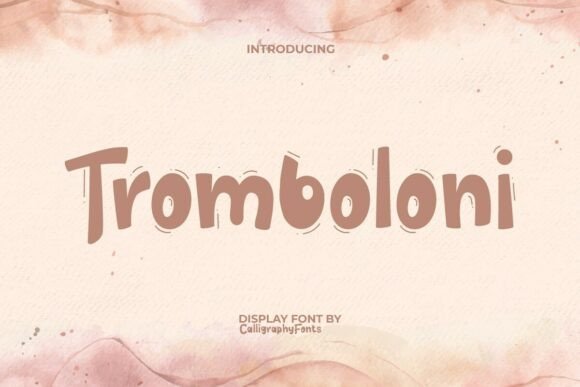 Tromboloni: The Fun Display Font for Bold Brand Identity