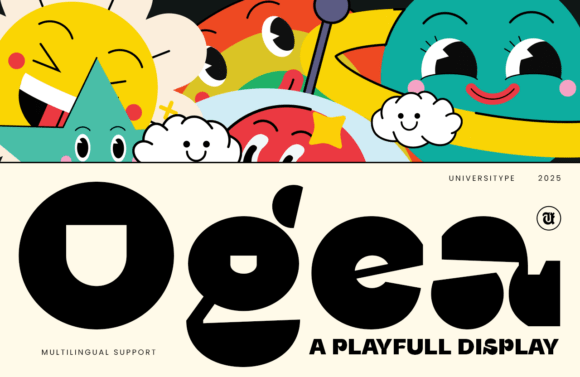 Ut Ogea: The Playful Display Font for Creative Product Design