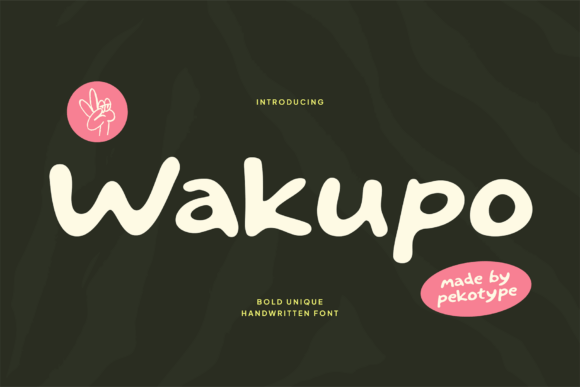 Wakupo: The Handwritten Display Font for Editorial Design