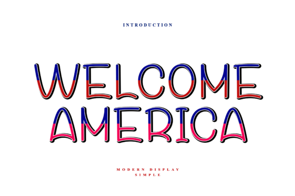 Welcome America Font for Luxurious Handmade Creations