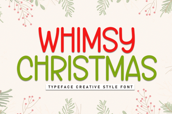 Whimsy Christmas Typeface for Polished Holiday Branding
